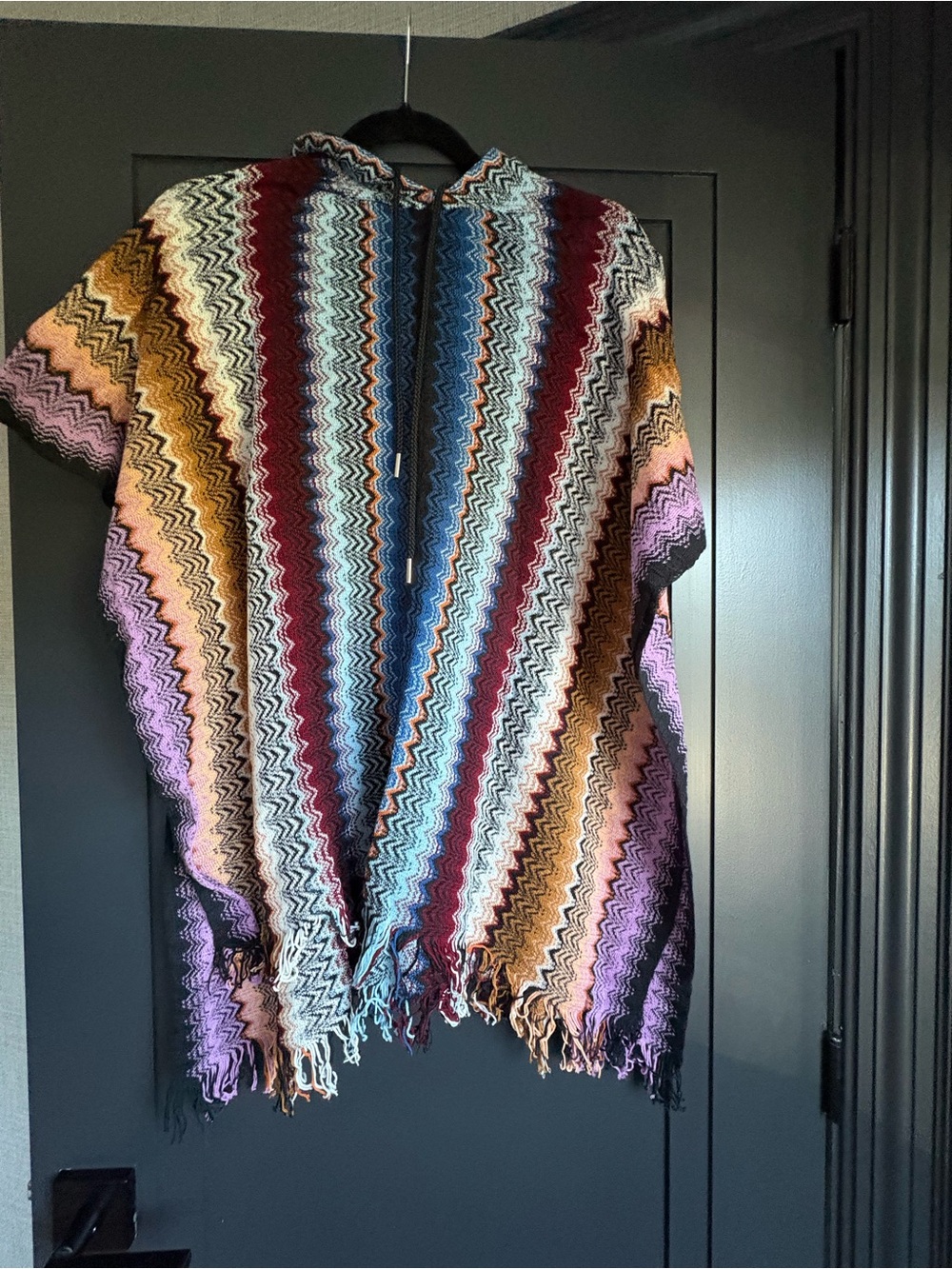 Missoni - Zigzag Poncho with hood